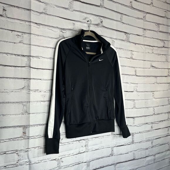Nike The Athletic Dept Full Zip Track Jacket Black White Stripes Size S SP Y2K - Picture 2 of 15